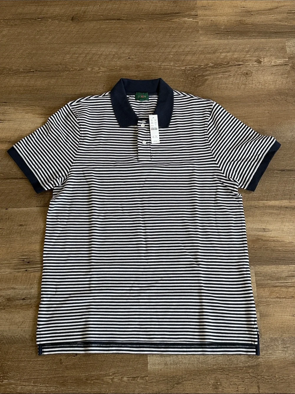 New Men's J Crew Striped Polo Shirt